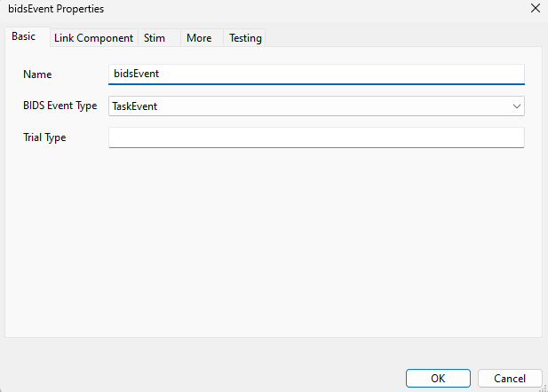 BIDS Event Component